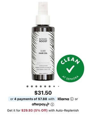 Bondi Boost Elixir Hair Oil ✨ Sephora Clean